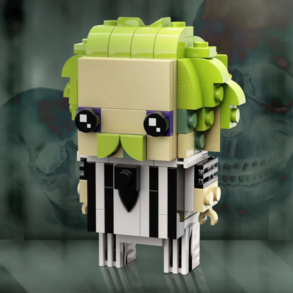 

MOC Beetlejuice BrickHeadz Archmage Figures Movie Bricks Film and Television Surroundings Building Block Kids Toy Birthday Gift