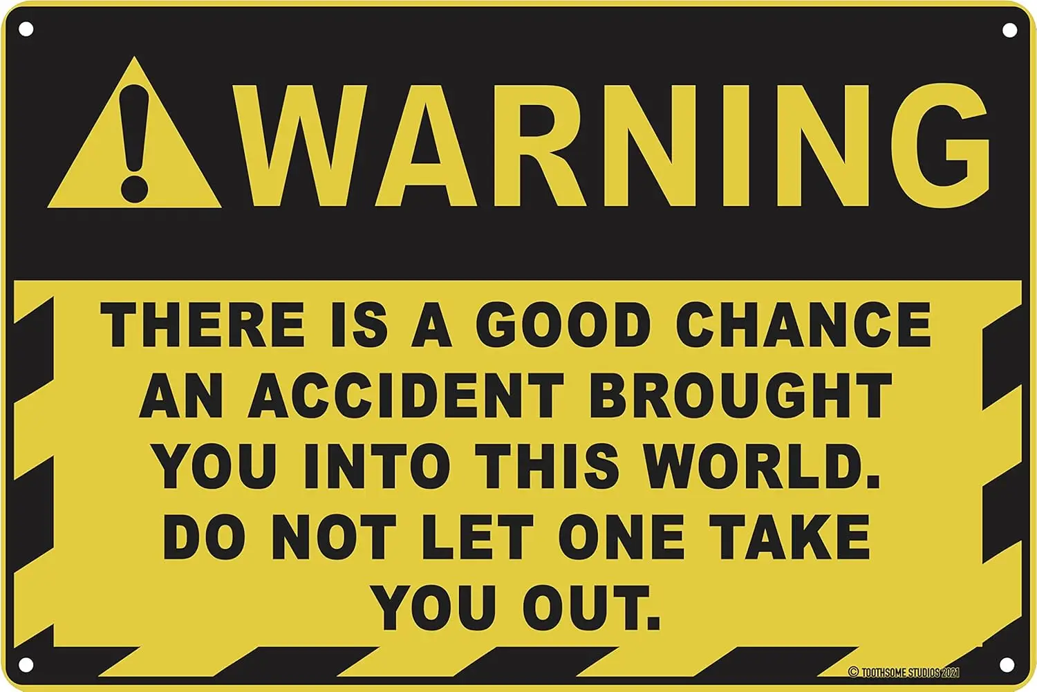 Warnng An Accdent Brought You XML World... 12 x 8 дюймов Забавный Tn Sgn Конструктон Работа Ste Cauton