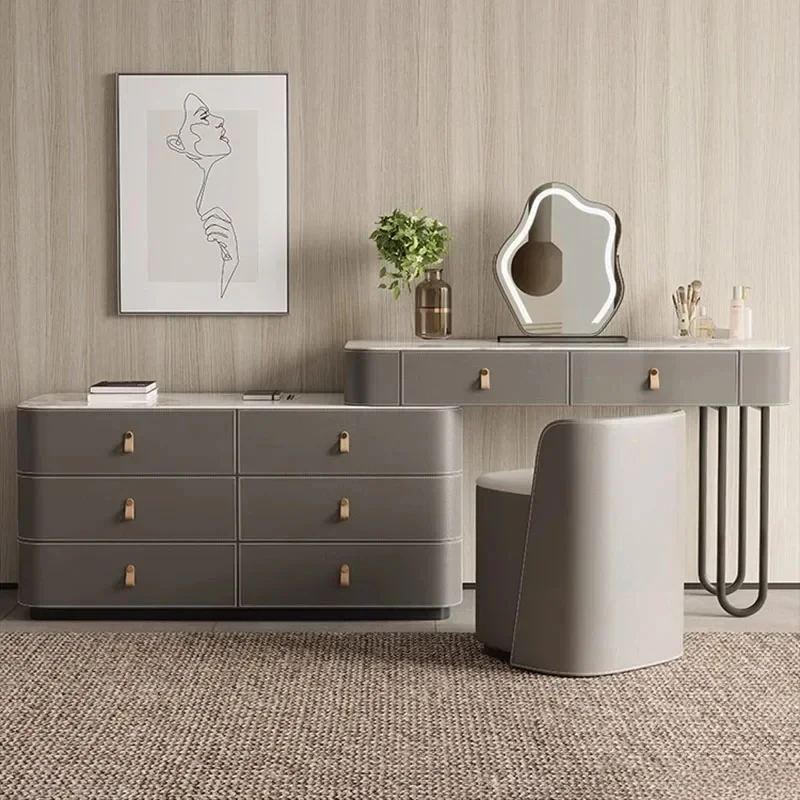 Дизайнерский Минимальный скандинавский комод шкаф со светодиодной подсветкой