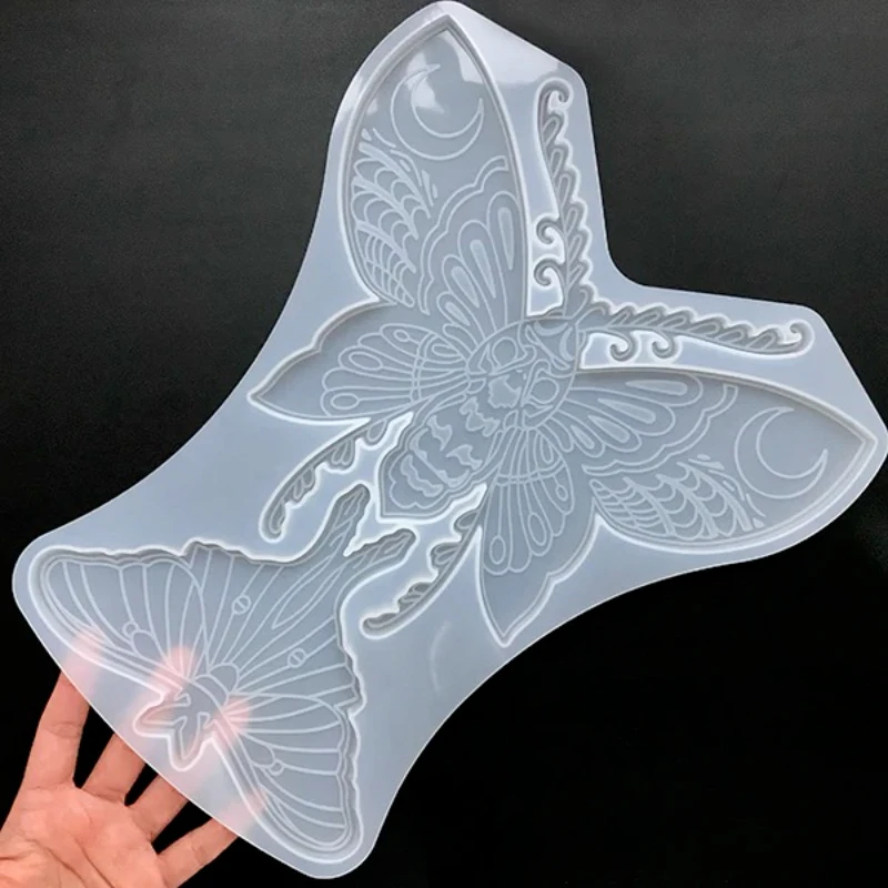 Large Moth and Butterfly Silicone Mold Big Filigree Insect Coaster Mold Large Insect Mold Resin Art Supplies DIY Home Decor