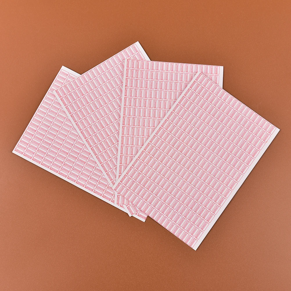 

1000pcs/pack Warranty Void If Removed Sticker Security Seal Red Color Rectangle Shape Fragile Label Size 10mm*5mm