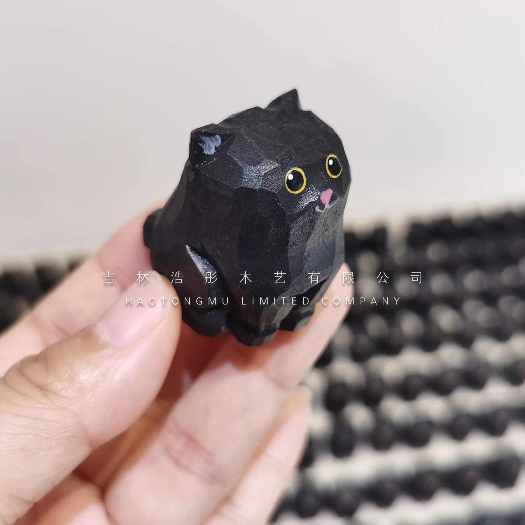 Деревянная статуэтка кота ACRDDK