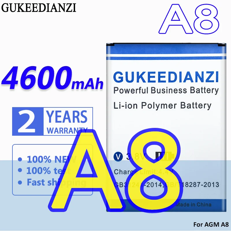 

Аккумулятор GUKEEDIANZI A 8 4600mAh для AGM A8 Smart Cell Li-ion аккумуляторы