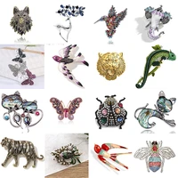 fashion personality classic beetle insect animal brooch drip oil rhinestone alloy accessories men and women pin