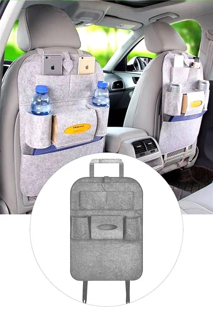 

Car rear seat organizer organizer seat back Tablet holder case car organizer 7 pocket storage bag car