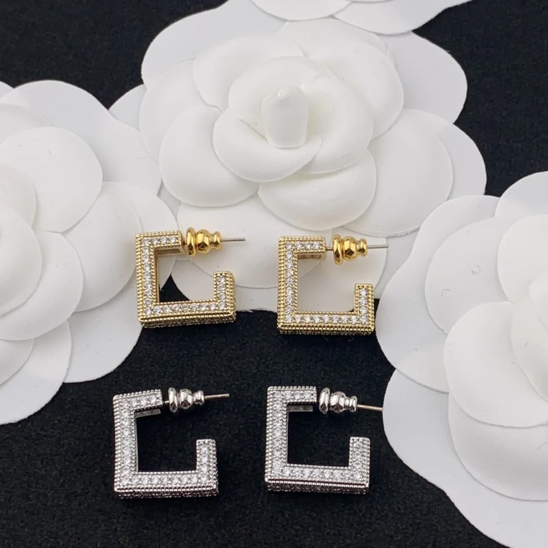 

2022 квадратные бриллиантовые серьги Chevalier Eon, модные ретро Комплект сережек для женщин, бесплатная доставка, женские серьги