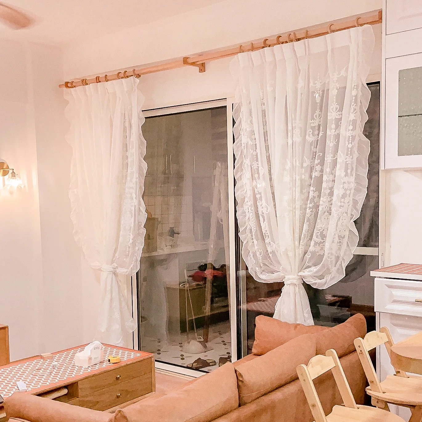 

Кружевные шторы в европейском стиле ретро рококо, занавески для дома, гостиной, окон пола в потолок, спальни, занавески для эркера