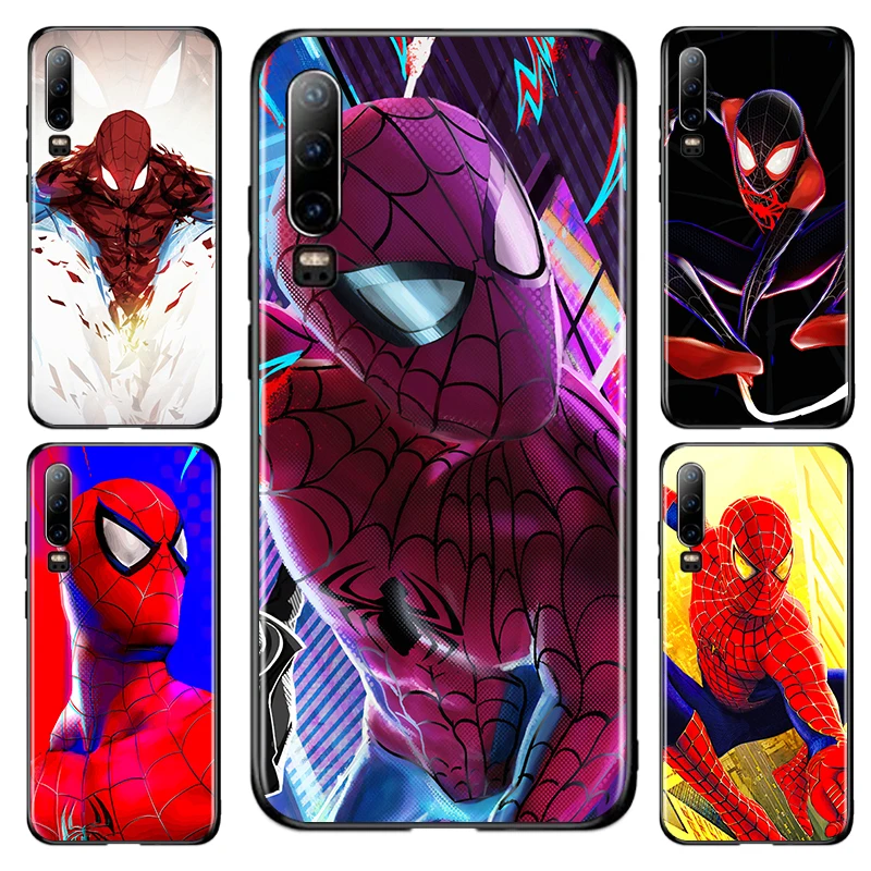 

Cartoon character spiderman For Huawei P10 P20 P30 P40 P50 lite Pro lite E P Smart 2019 Z 2021 2018 2020 Black luxury Phone Case
