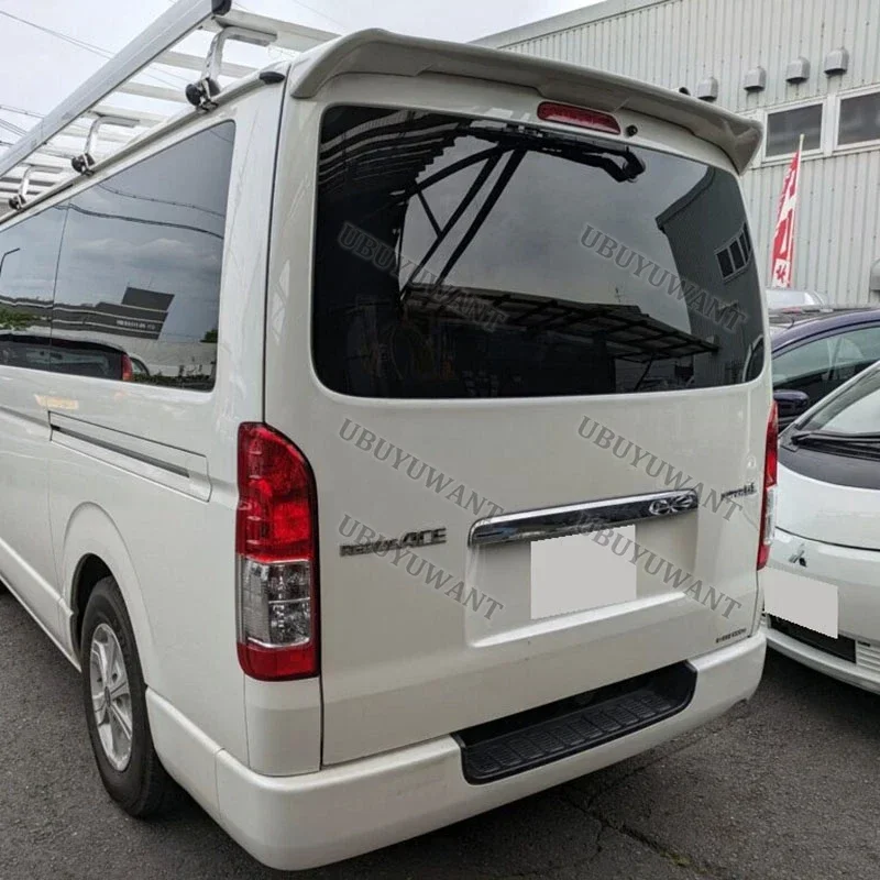 Фото Для Toyota Hiace 2005-2018: Спойлер на багажник из ABS-пластика, заднее антикрыло, декоративная накладка, легко устанавливается, автомобильные аксессуары №2