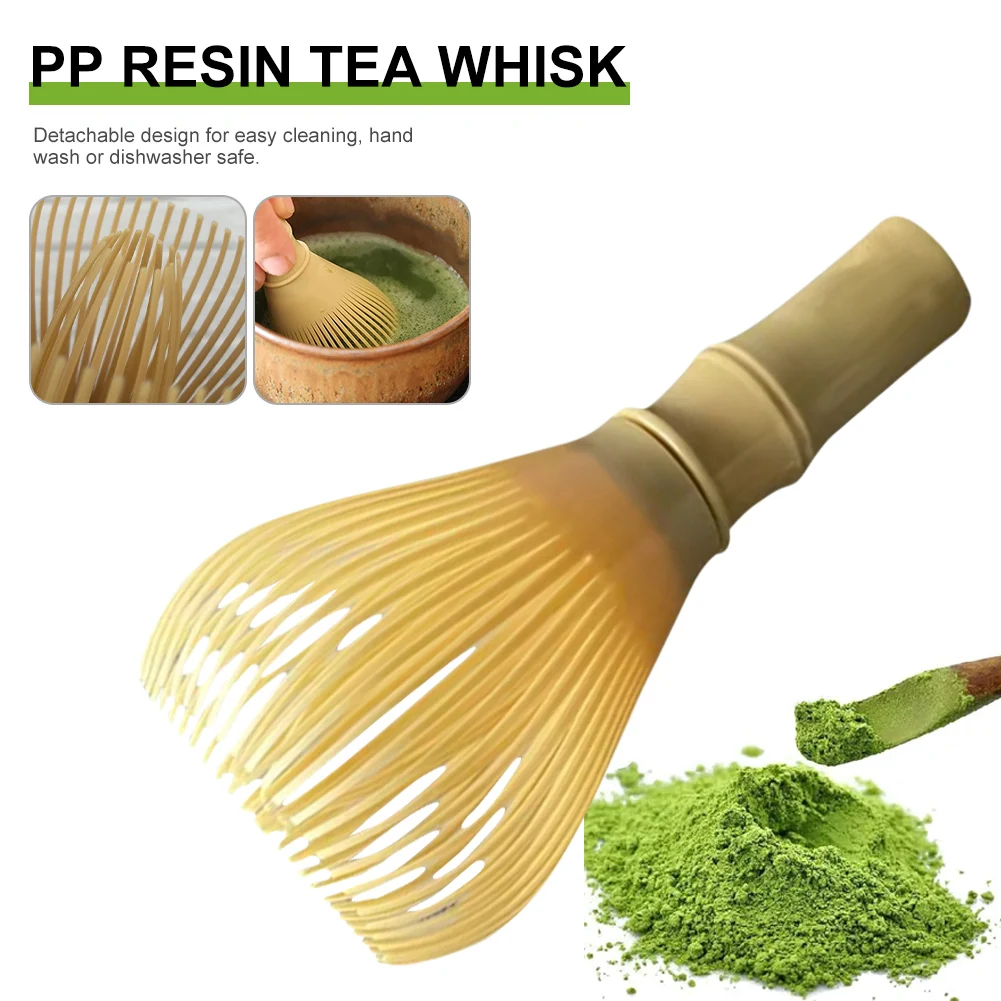 

Resin Matcha Whisk Chasen Brush Tools for Matcha Green Tea Powder Reusable Powder Whisk with Whisk Holder Tea Ceremony