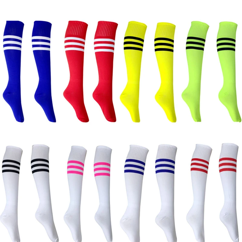 

Футбольные носки высокого качества, длинные Хлопковые гольфы, леггинсы, чулки для футбола, бейсбола, бега, спортивные носки для взрослых