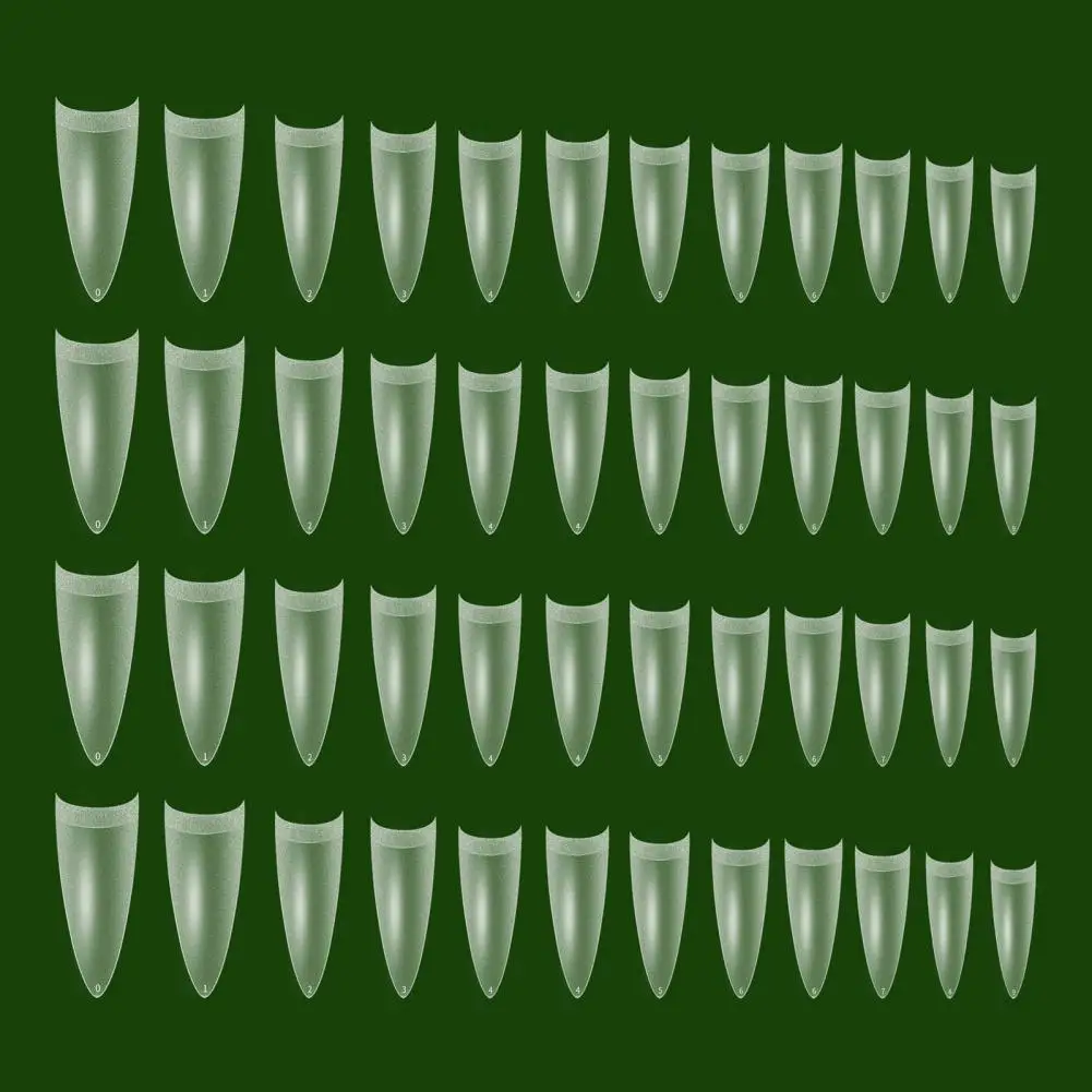 120 шт. накладные ногти прозрачные квадратные балетные предформованные
