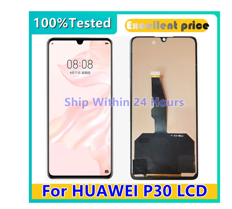 Протестированный AMOLED TFT для HUAWEI P30 ELE-L29 ELE-L09 AL00 TL00 ELE-L04 ЖК-дисплей сменный
