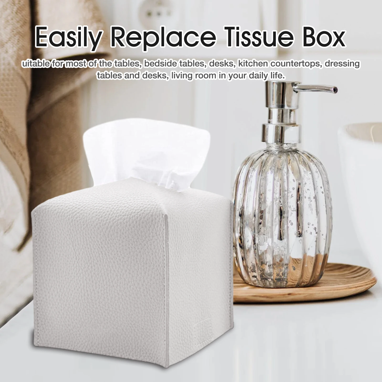 Флюоресцентная коробка для салфеток ванной комнаты |