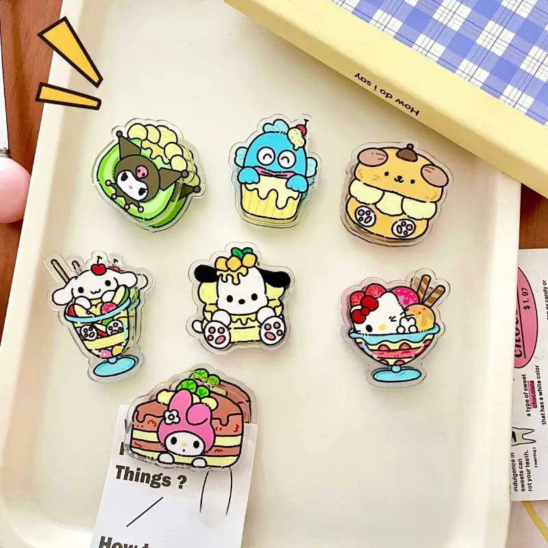 

Sanrio Sealing Clip Pompompurin Cinnamoroll Hello Kitty Hangyodon Cartoon Note Pp Clip Anime Cute Student Test Paper Data Clip