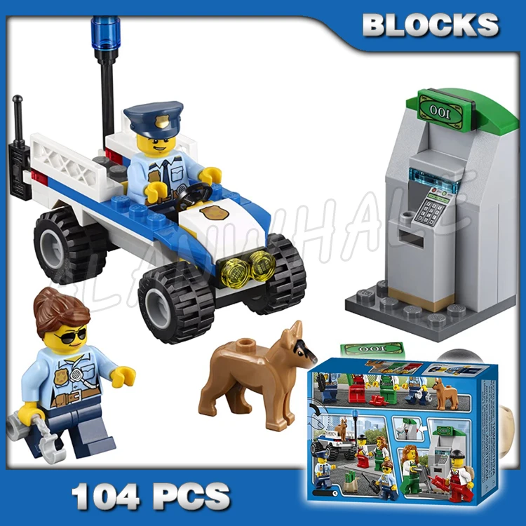 

Стартовый набор Urban Cop 104 шт., стартовый набор для квадроциклов, банковских атм., функция разрыва 10653, набор строительных блоков, кирпичи, совме...