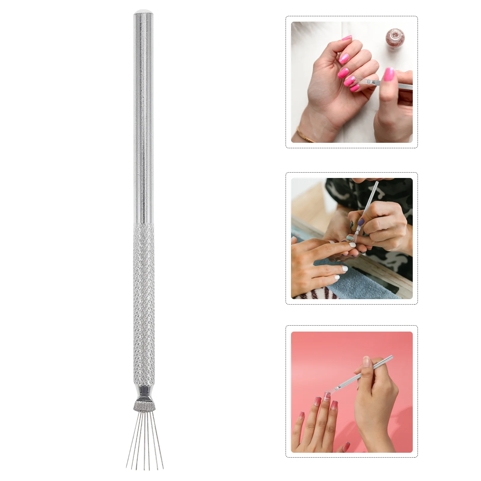 Семиигольная ручка для ногтей ультратонкие ручки кисть паутина прецизионные