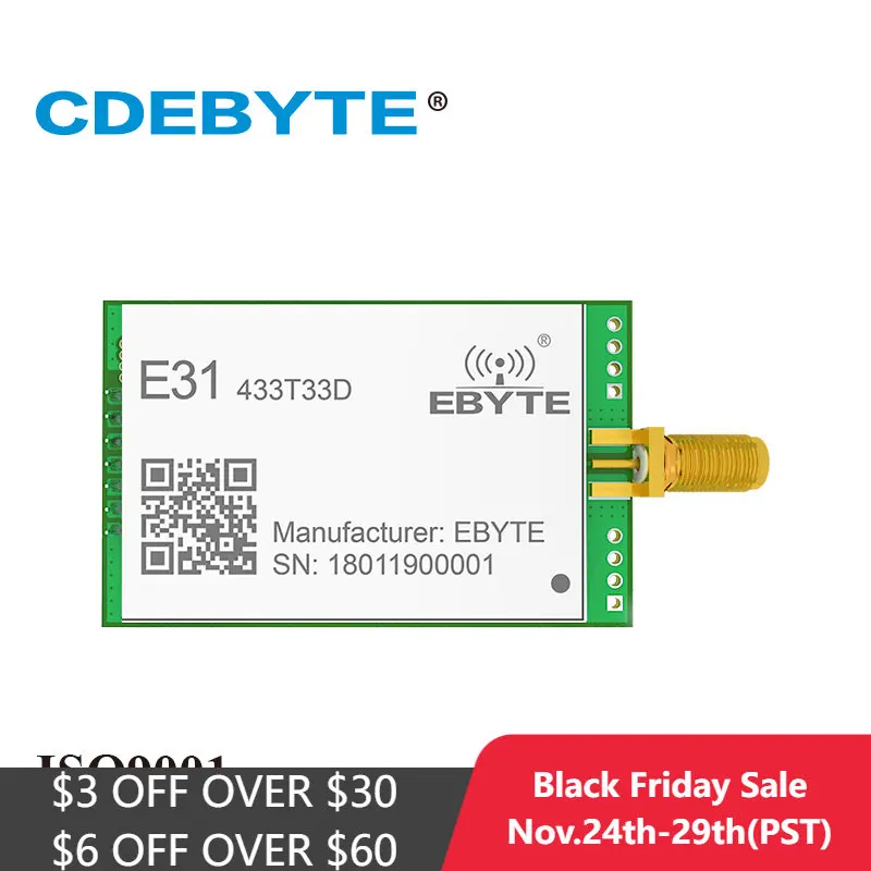 

AX5243 433 МГц 33dBm UART DIP IoT Uhf, беспроводной модуль приемопередатчика, Φ антенна, большой диапазон 8,0 км