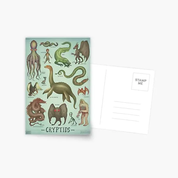 

Почтовая открытка Cryptids Cryptozoology, Декор, открытка с изображением в помещении, подарок, стиль простой жизни, фотооткрытка, память для мальчиков