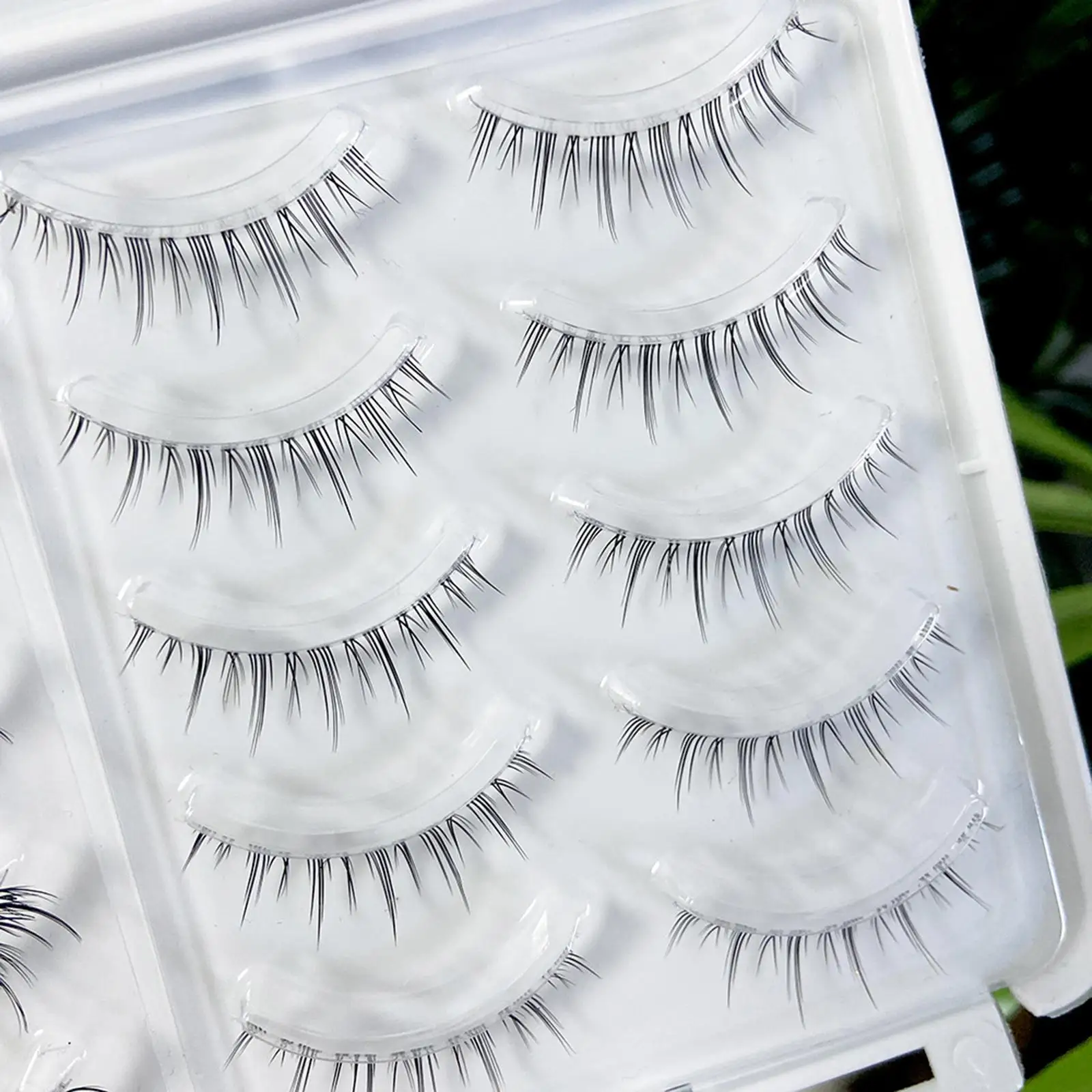 

20Pcs False Lashes Natural Look Waterproof Reusable Lengthening Lightweight Soft Artificial Eyelashes for Wedding Party Cosplay