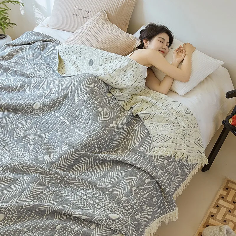Европейское одеяло для кровати Индийский тотем муслиновый плед летнее взрослых
