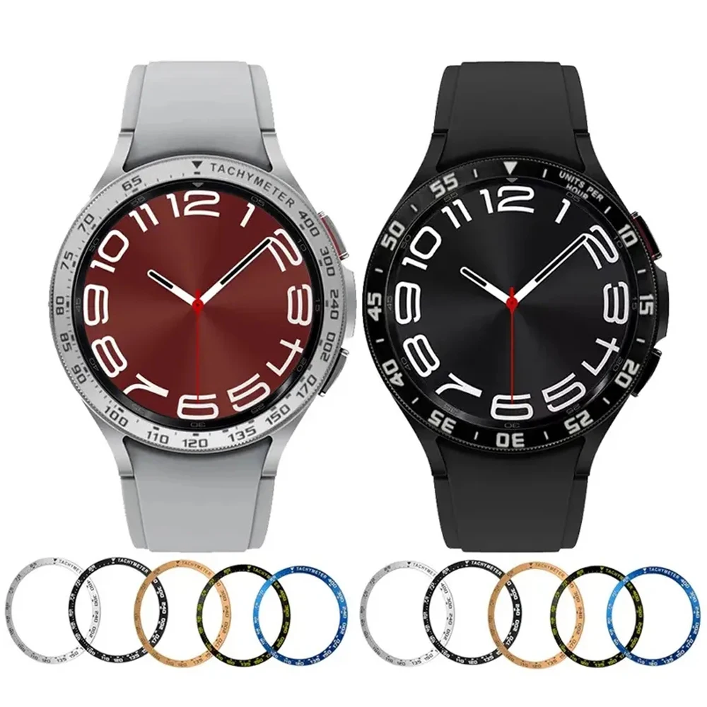 

Бампер для смарт-часов, защитное кольцо от царапин для Galaxy Watch 6 Classic, 43 мм, 47 мм, металлическая клейкая рамка, фоторамка