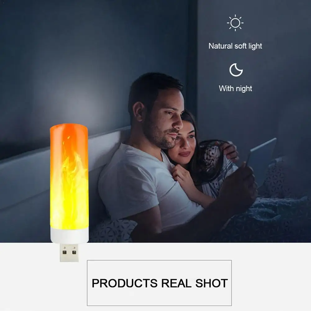 

Светодиодная лампа с USB-подключением для компьютера, портативная миниатюрная имитация освещения для помещений в стиле ретро, ночсветильник...