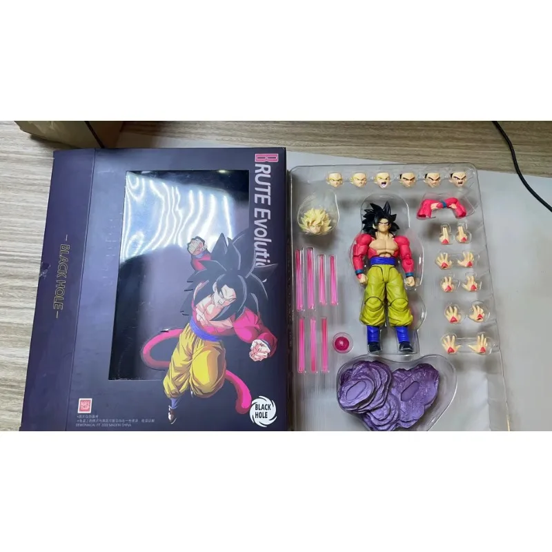 В наличии Новости Black Hole Dragon Ball Z SHF Super Saiyan 4 GT SSJ4 Untamed Power Son Goku Аниме Фигурка Модель