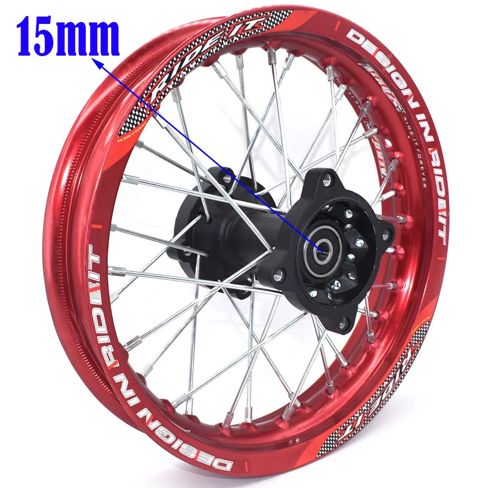 

Байк для бездорожья, черный, ось 12 мм или 15 мм, 1,85x12 дюймов, обод заднего колеса PIT PRO Pit Bike