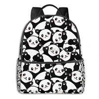 cute panda backpack for mens womens school travel shoulder backpack