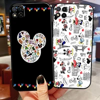 cute mickey minnie mouse phone case 6 53 inch for xiaomi redmi 9c black soft silicone cover coque funda carcasa