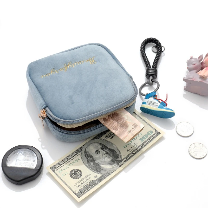 

Mini Solid Cosmetic Bag Velvet Toiletry Make Up Storage Bag Organizer Travel Cosmetic Case Beauty Bag Kosmetyczka