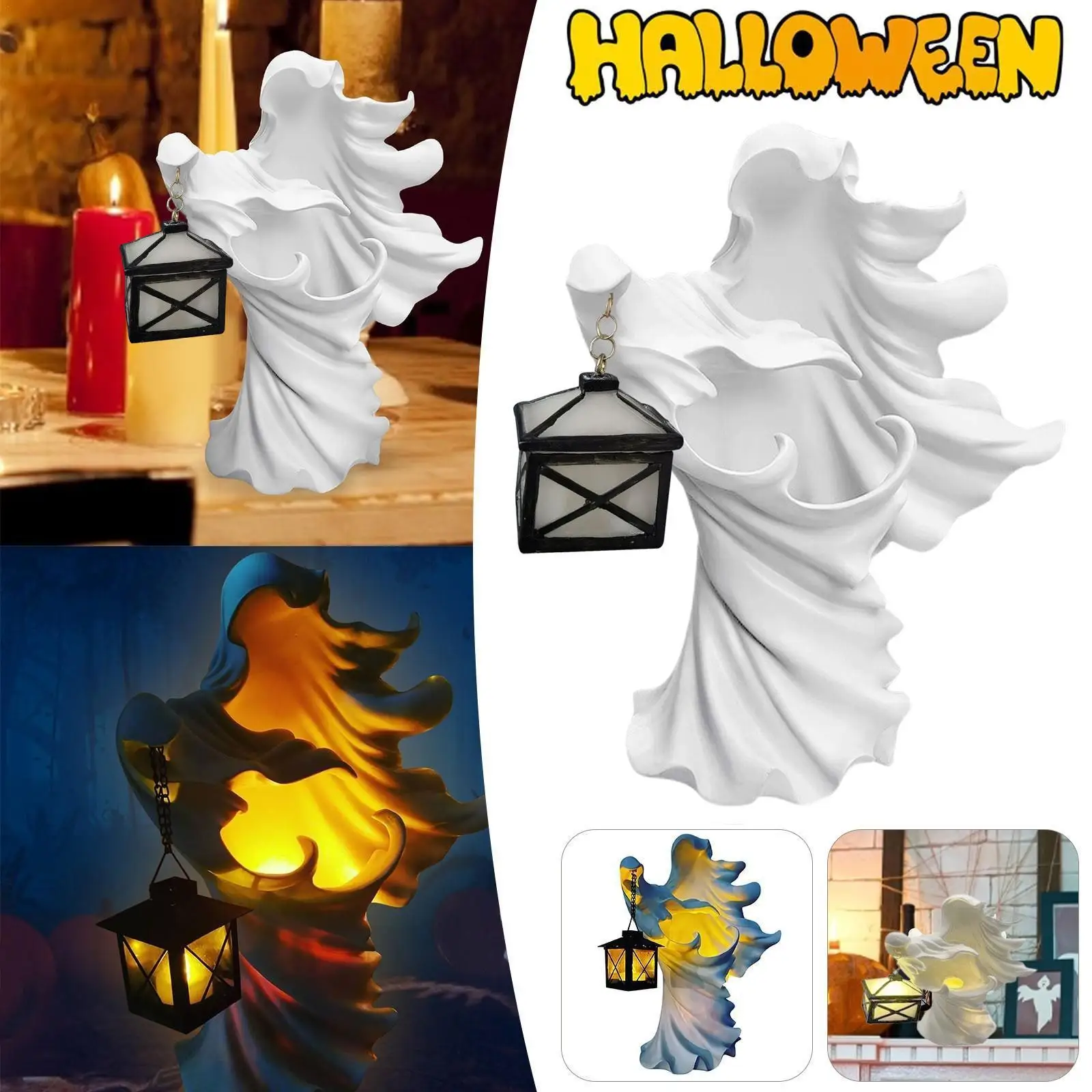 

Призрак ищет светильник ильника, ад-мессенджер с фонариком, ведьмой, полимерный фонарь, декоративная лампа для помещений