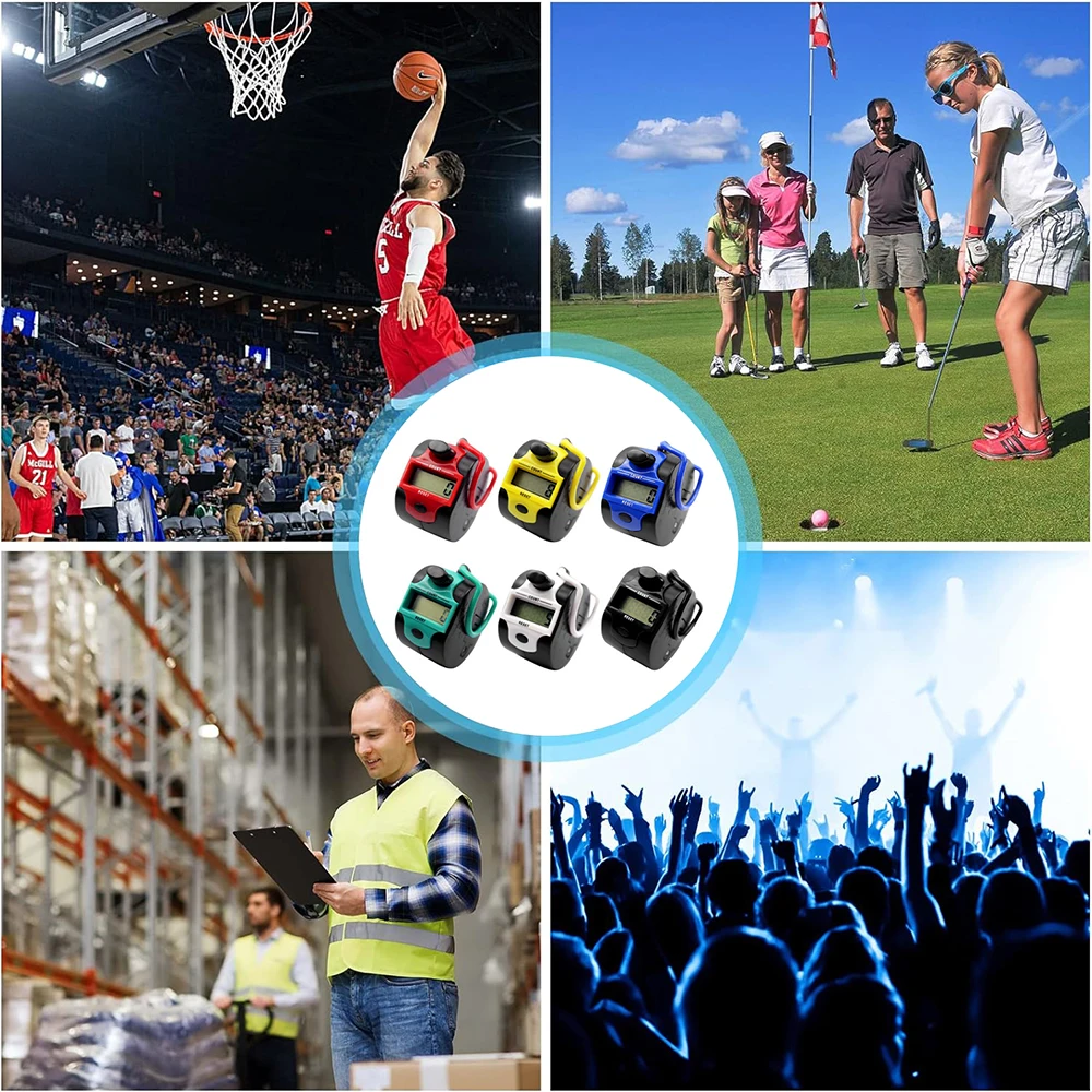 Tally Counter Портативный 5 Цифровой ручной кликер для ладоней Умное кольцо похвалы