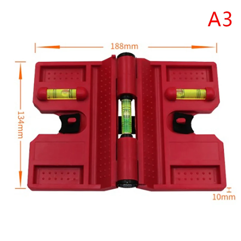 1 шт. складной цилиндрический уровень, высокоточный спиртовой пузырьковый уровень для труб 15x14x3 см