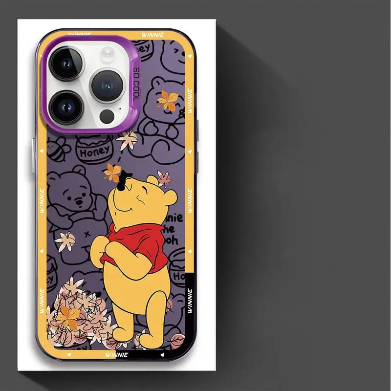 Cartoon Disneies Winnie Phone Case For Huawei P30 P40 Mate 30 40 Pro Nova 7 Honor 50 Lens Creative Border Shockproof Back Cover