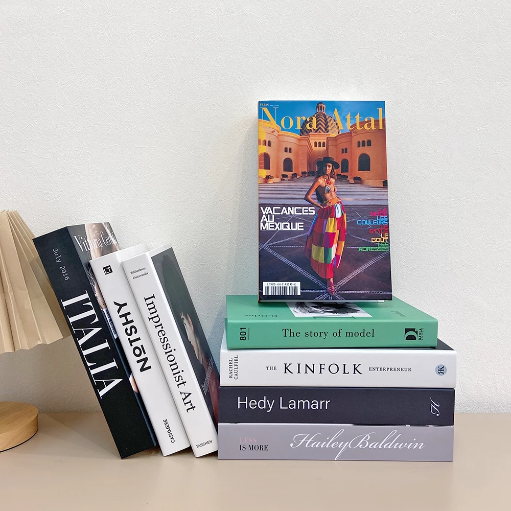 Декоративная книга для дома кофейный столик искусственная Декор модный реквизит