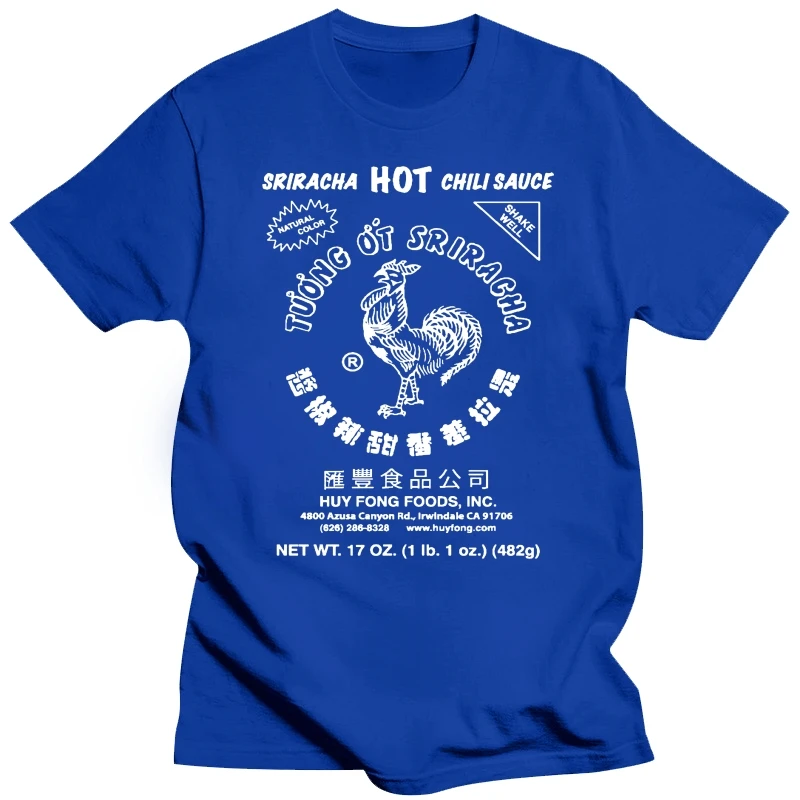 Мужская красная футболка Sriracha Hot Chili Sauce Irwindale
