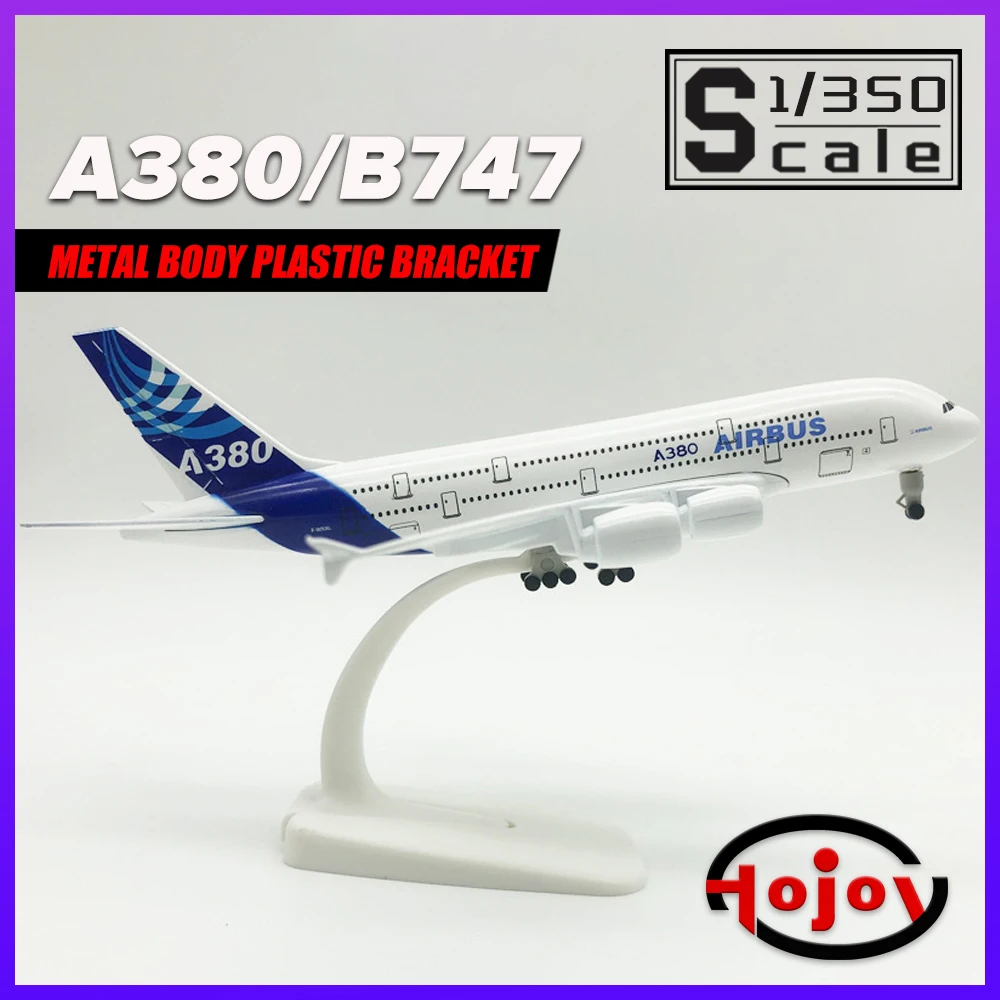 

Бесплатная доставка Масштаб 1/350 Airbus A380 Boeing 747 Прототип 20 см Металлический литой самолет Самолет Модель Самолета Игрушки Подарок для мальчиков Дети Дети
