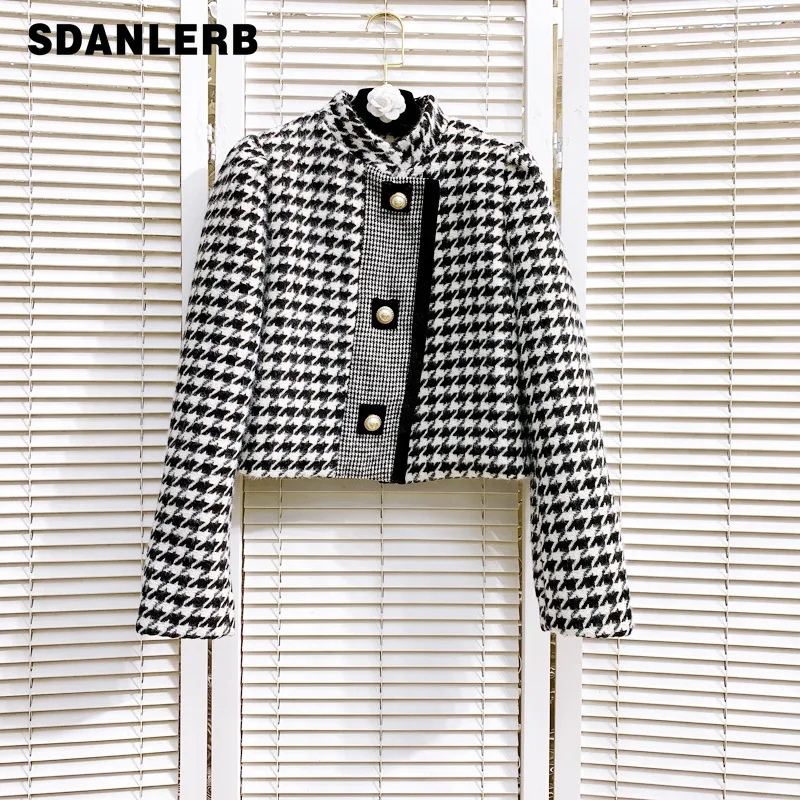 

Женская шерстяная куртка с длинным рукавом, Элегантная Модная одежда на осень и зиму, 2022