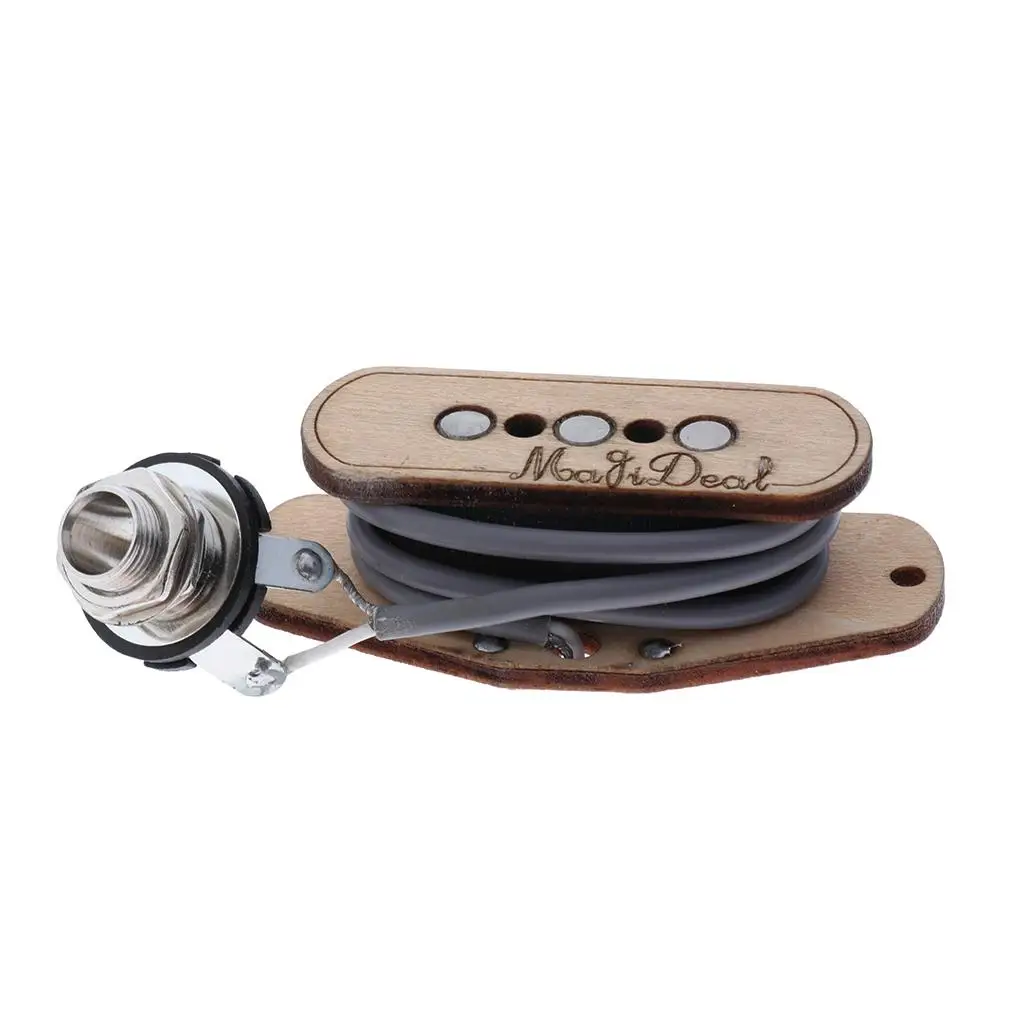 

Maple Rosewood Box Guitar Pickup for 3 String Guitar Replacement Parts