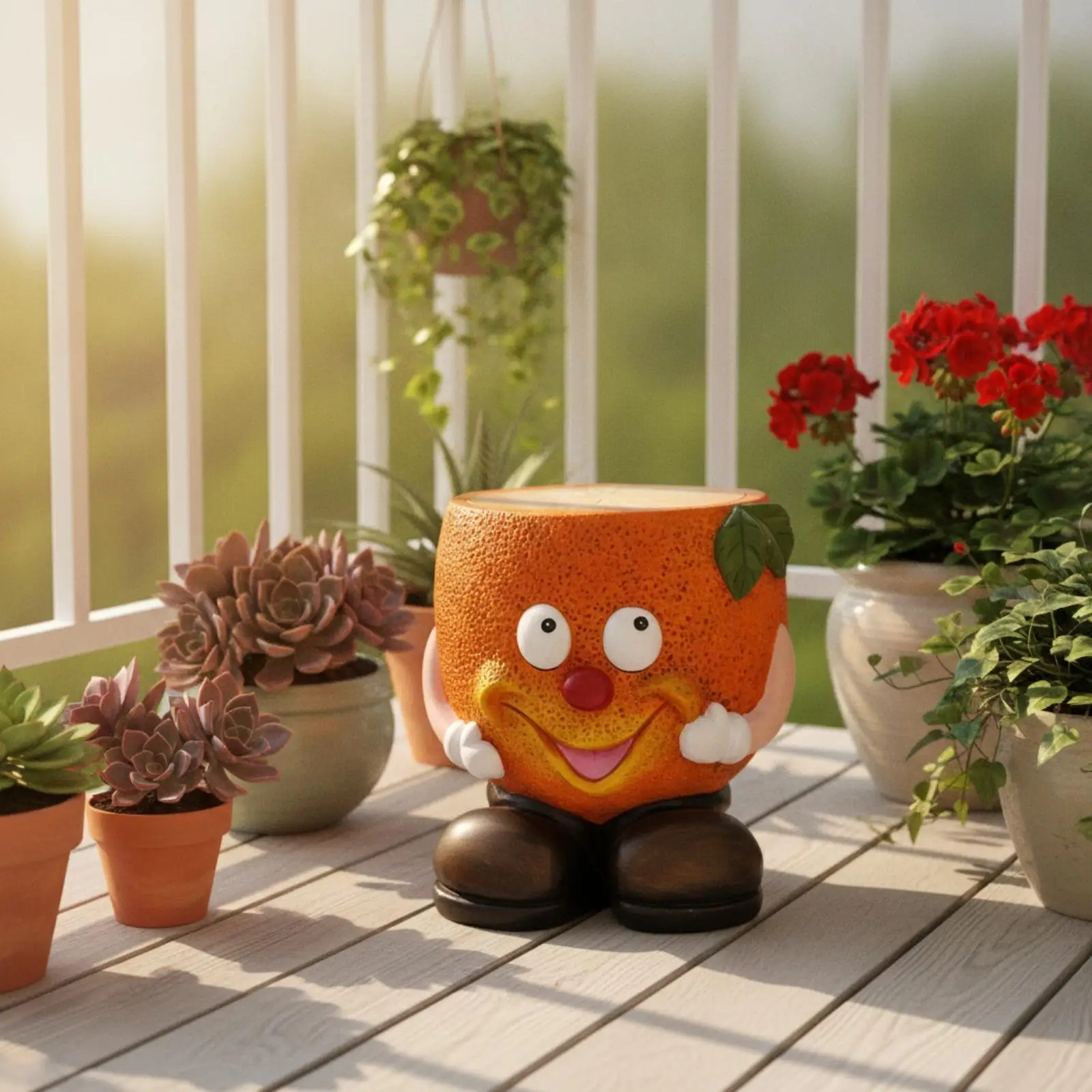 Фото Игривый креативный настольный кашпо-табурет в форме кукурузного котла для мини-растений, предмет садового декора №1