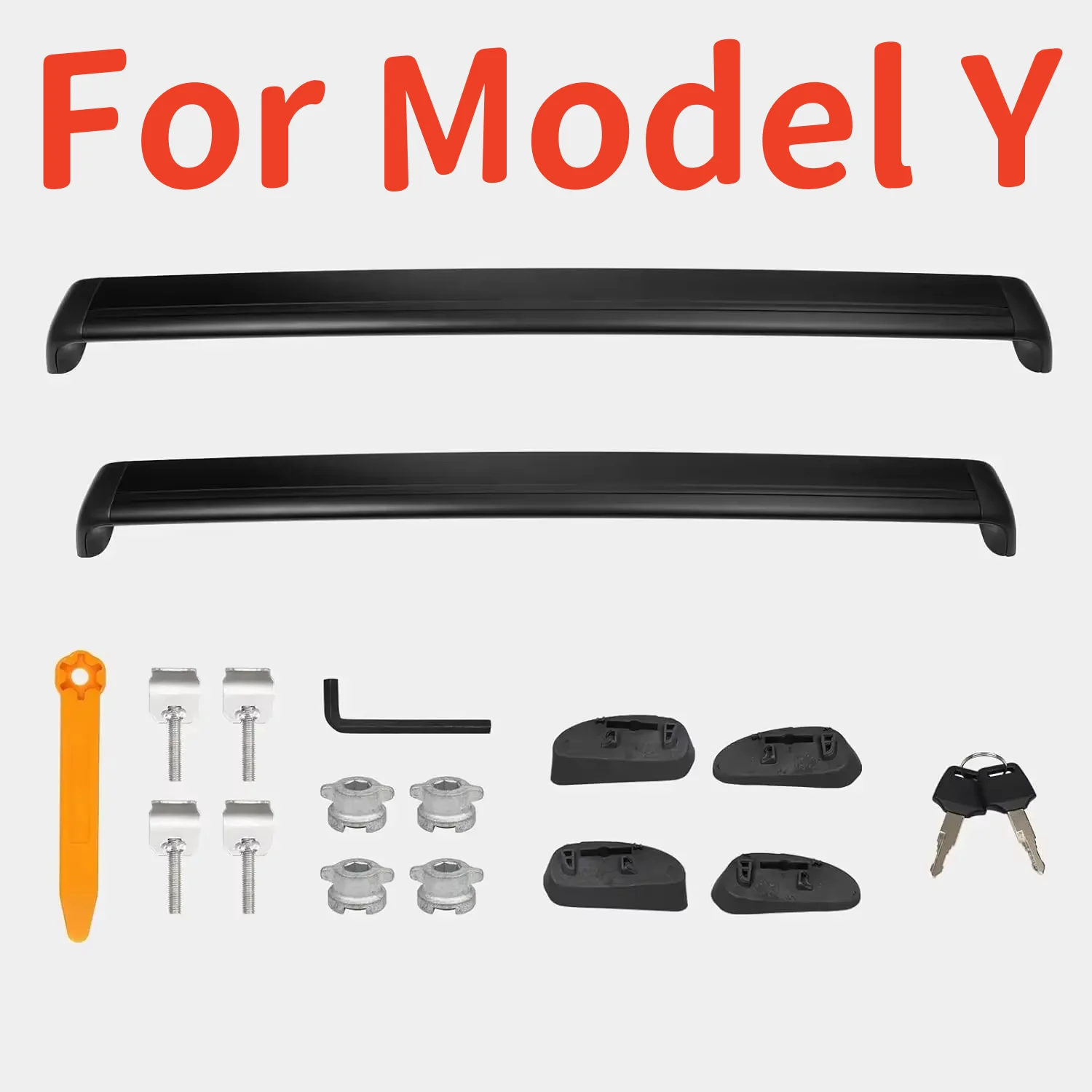 

Запираемые поперечины багажника на крышу, подходящие для Tesla Model Y Juniper 2025 и Model Y 2019-2024 Model 3 Highland 2024-2017, грузовая перекладина