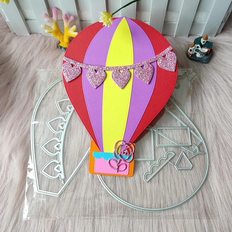 New Giant hot air balloon Metal Cutting die mould scrapbook decoration embossed photo album decoration card making DIY