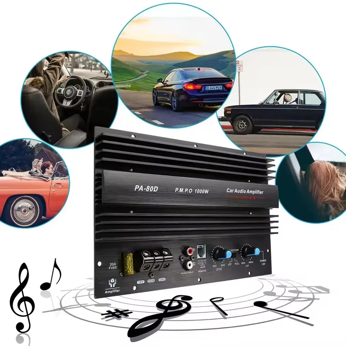 12 В Автомобильная Bluetooth Плата усилителя моно автомобильный аудио усилитель
