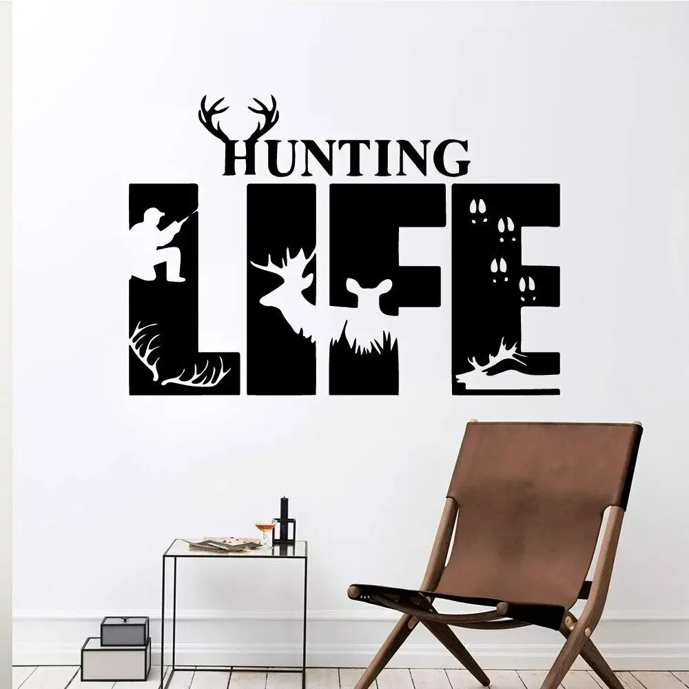 Забавные охотничьи стикеры на стену съемные наклейки обои сделай сам для