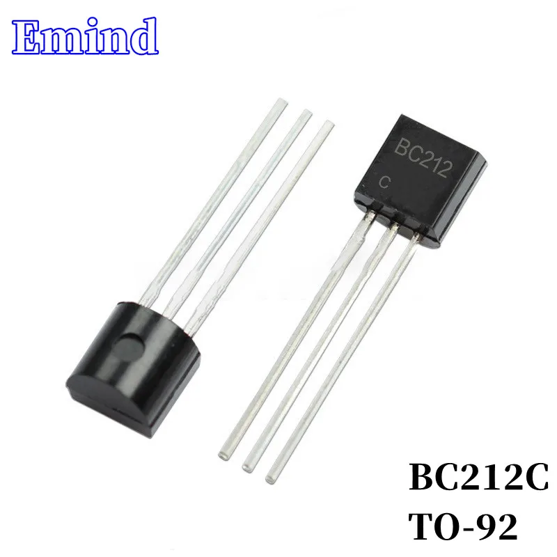 

300/500/1000/2000/3000Pcs BC212C DIP Transistor TO-92 PNP Type 50V/100mA Bipolar Amplifier Transistor
