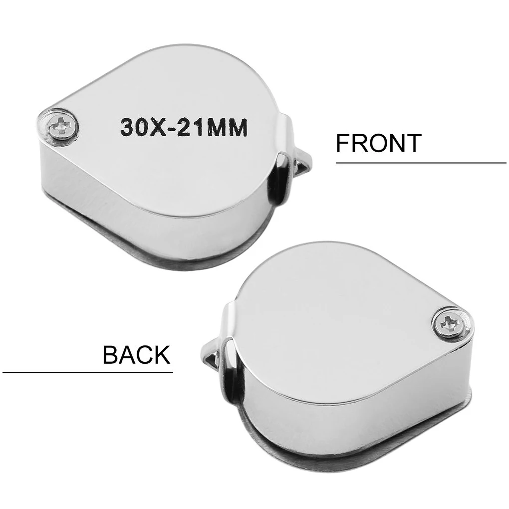 

Magnifier Pocket Identifying Magnifying Glass Portable Jewelry Loupe for Home Outdoor, 10X Jewelry Magnifying Glasses
