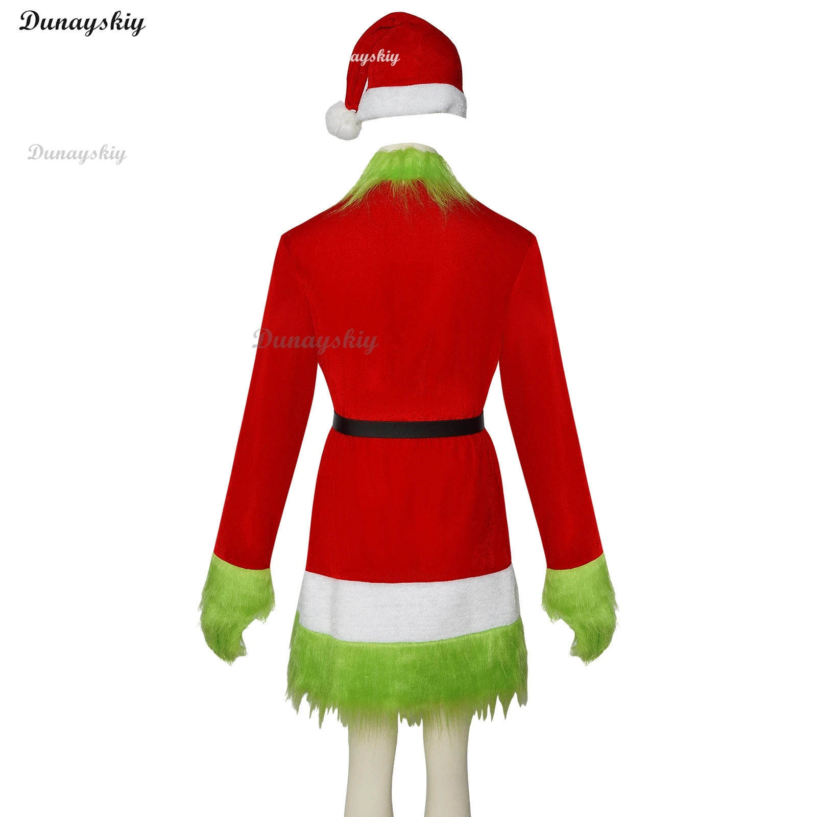 Новые рождественские костюмы одежда для косплея шляпа маска платье Санта-Клауса