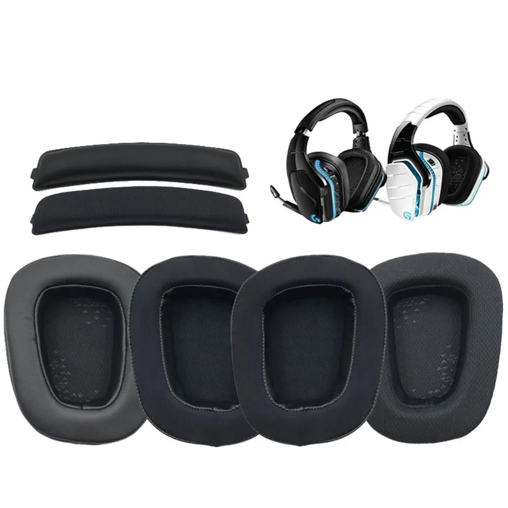 Replacement Ear Pads Cushions And Headband Kit For Logitech G935 G635 G933 G633 Gaming Headset Earpads